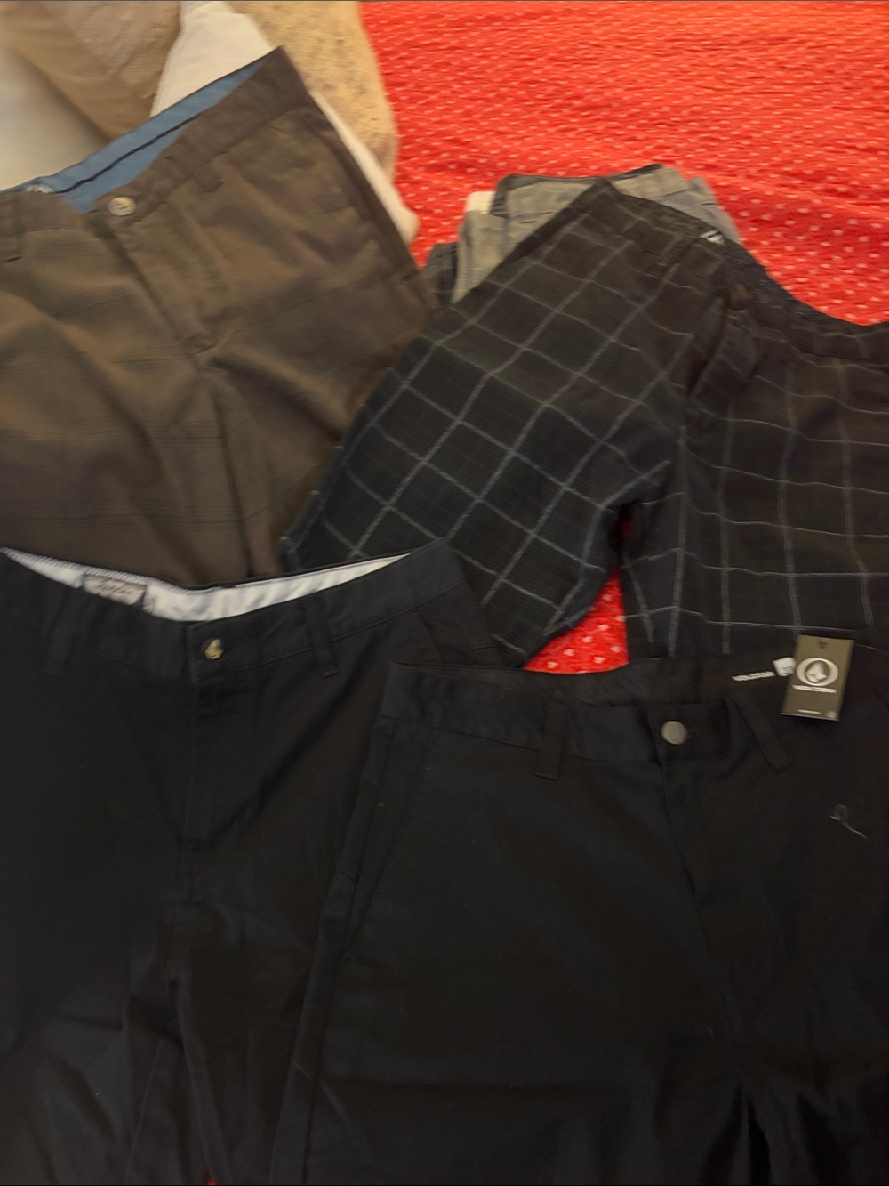 Men's Black and Charcoal shorts - Classic Tailored Fit - Set of 4